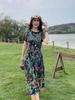 Women's Elegant Dresses Summer Vintage Clothes Casual Short Sleeve Summer Long Dresses