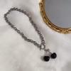 Black Cherry Necklace Female ins Dark Girl Collarbone Chain ins Korean Versatile Vintage Necklace Jewelry