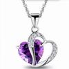 Collana Stile Coreano a Forma di Cuore con Cristalli di Zircone Catena Clavicola per Donne Benefici per Dipendenti Souvenir Matrimonio Viaggio K132