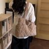 Corduroy Tote Bag Women's Commuter Handbag Large Capacity Shoulder Bag