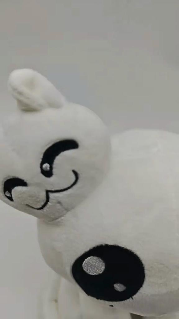 New Adorable Mewgenics Plush White Cat Ghost Stuffed Doll Cute Alien Cat Figure Soft Plush Toy Home Decoration Collectible Gift for Kids and Friends