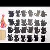 Cat Diy Scratch Card Party Decor With Colorful Hanging For Birthday Celebration And Kids Event