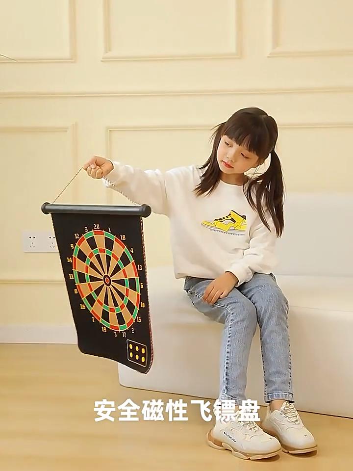 12Pcs Magnetic Darts Plastic Replacement Darts for Magnet Dartboard Kids Adults Target Game Toys Red Green Blue Yellow Indoor Magnetic Dartboard Set