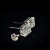 Synthetic White Moissanite Earring Flawless Emerald Cut 17.15 ct Pair Gemstone Jewelry Gift
