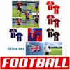 T-shirt Royaume-Uni Angleterre UK Football Maillot de Football Impression Drapeau 3D National CHEER Manches Courtes Entraînement Col Rond Uniforme de Sport Unisexe Hommes Femmes