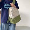 Women's Bag Outdoor Contrast Color Backpack Student Schoolbag Travel Bag