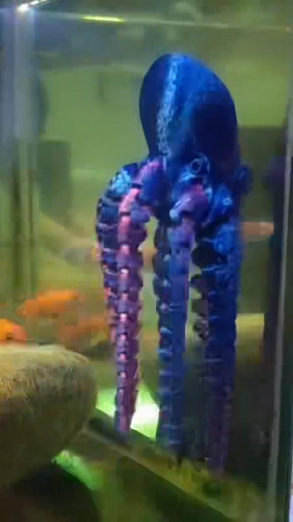 3D Printed Octopus Movable Flexible Joints Fidget Toy Home Office Desktop Ornament Ocean Animal Decor New Year Gifts Kid Toy