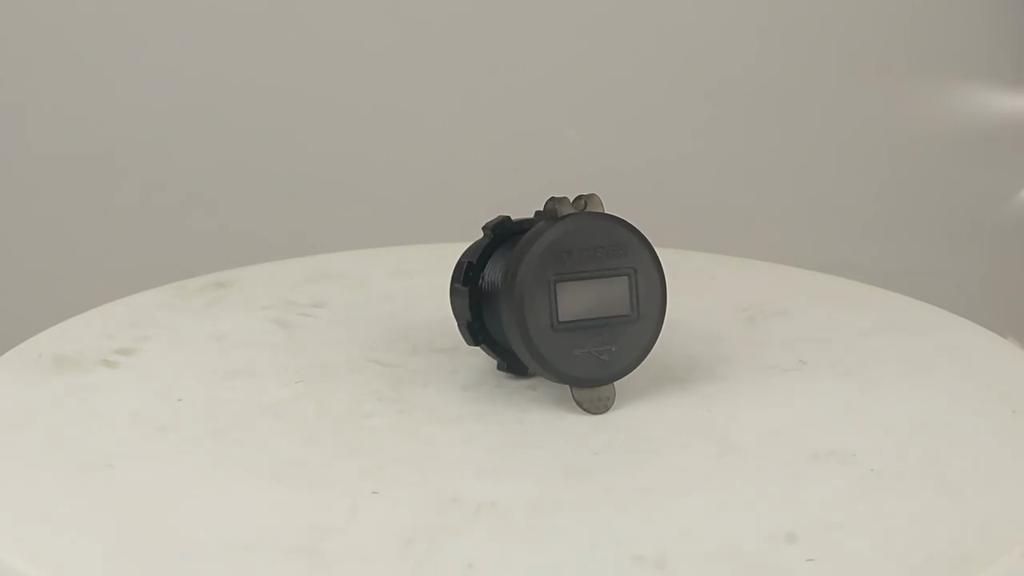 12V/24V Dubbel USB QC3.0-uttag Billaddare USB-tändaruttag Vattentät Med LED-voltmeter PÅ/AV-brytare Snabbladdningsadapter Biltillbehör