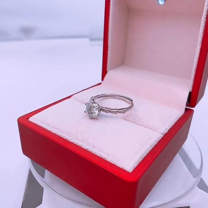 Tancise Clasic 925 Inel Moissanite din argint Sterling Bijuterii pentru dama Cadou de petrecere de promisiune de nunta