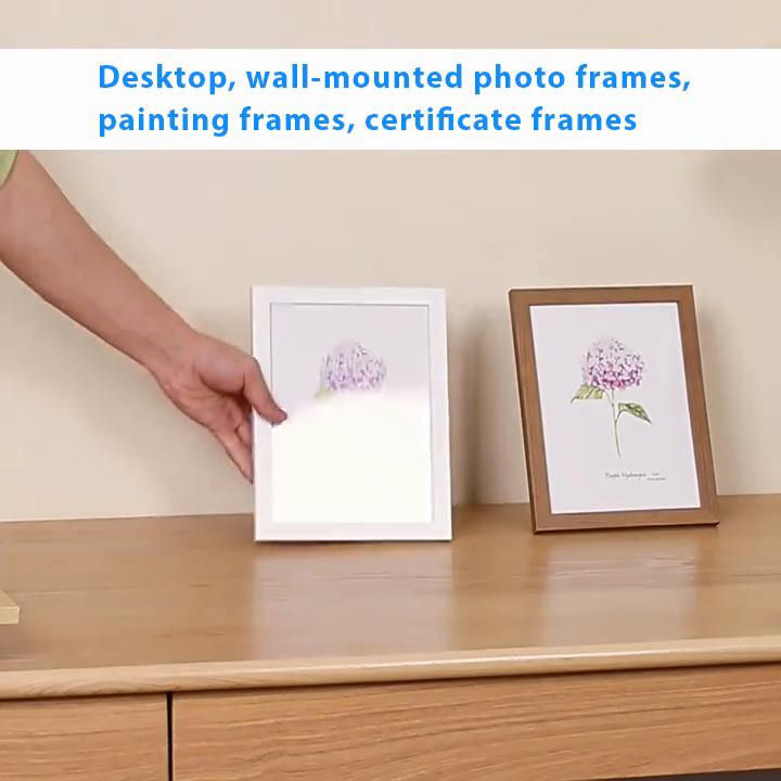 Elegantní víceúčelový rám na obrazy z masivního dřeva, stolní počítač, nástěnné fotorámečky, rámy na obrazy, rámy na certifikáty
