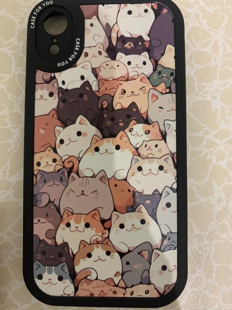 Custodia Morbida In Silicone Per Xiaomi Redmi Note 13 4G, Design Cartone Animato Con Gatto, Anti-Caduta, Protettiva, Colore Nero