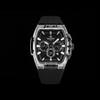 Men Watches Multifunctional Chronograph Wristwatches Luminous Hands Waterproof Silicone Strap Watch Square Dial
