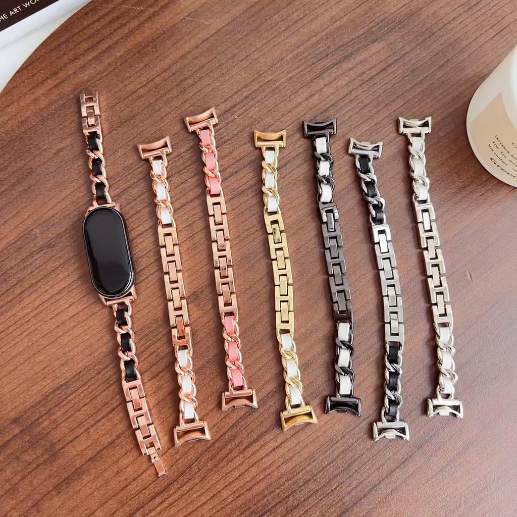 Kovový řemínek pro pásek Xiaomi 9 Chytré hodinky Sportovní pásek na hodinky Pro pásek Mi 9/8 Nerezová ocel Correa náramek Žena Mužský náramek