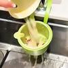 Multifunctional Hanging Sink Strainer Leftover Drain Basket Fruit and Vegetable Washing Basket Hanging Drainer Rack Kitchen Accessories