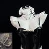 Sweet and Spicy Anime Maid Roleplay Costume Sexy Chef Maid Patent Leather Bodysuit Cosplay Uniform Suit
