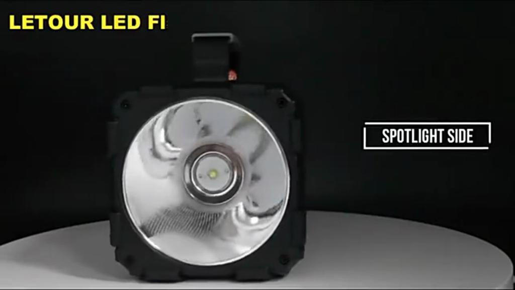 Supersterk Søkelykt LED Spotlys Dobbelthodet Campinglykt Oppladbar Flomlys Lommelykt Bærbare Lanterne 5000mAh