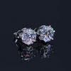 3-9mm Minimalist Delicate Six Prong Moissanite Stud Earrings Unique High End D VVS1 Exquisite Jewelry