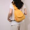 Solid Color Backpack Travel Women's Shoulder Bag Multi-Functional Sports Chest Bag