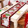 Christmas Table Runner Merry Christmas Decorations for Home 2026 Cristmas Table Flag Cover Navidad Noel Gift New Year Tablecloth