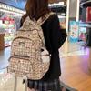 Large Capacity Backpack Cartoon Print Student Schoolbag