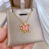 Butterfly Shape Pendant Necklace for Women 2025 New Fashion Stainless steel Jewelry Wedding Party Accessories