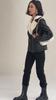 Winter Women's Fleece Jacket Thick Warm PU Leather Jacket Slim Turn Down Collar Flocked Leather Coat