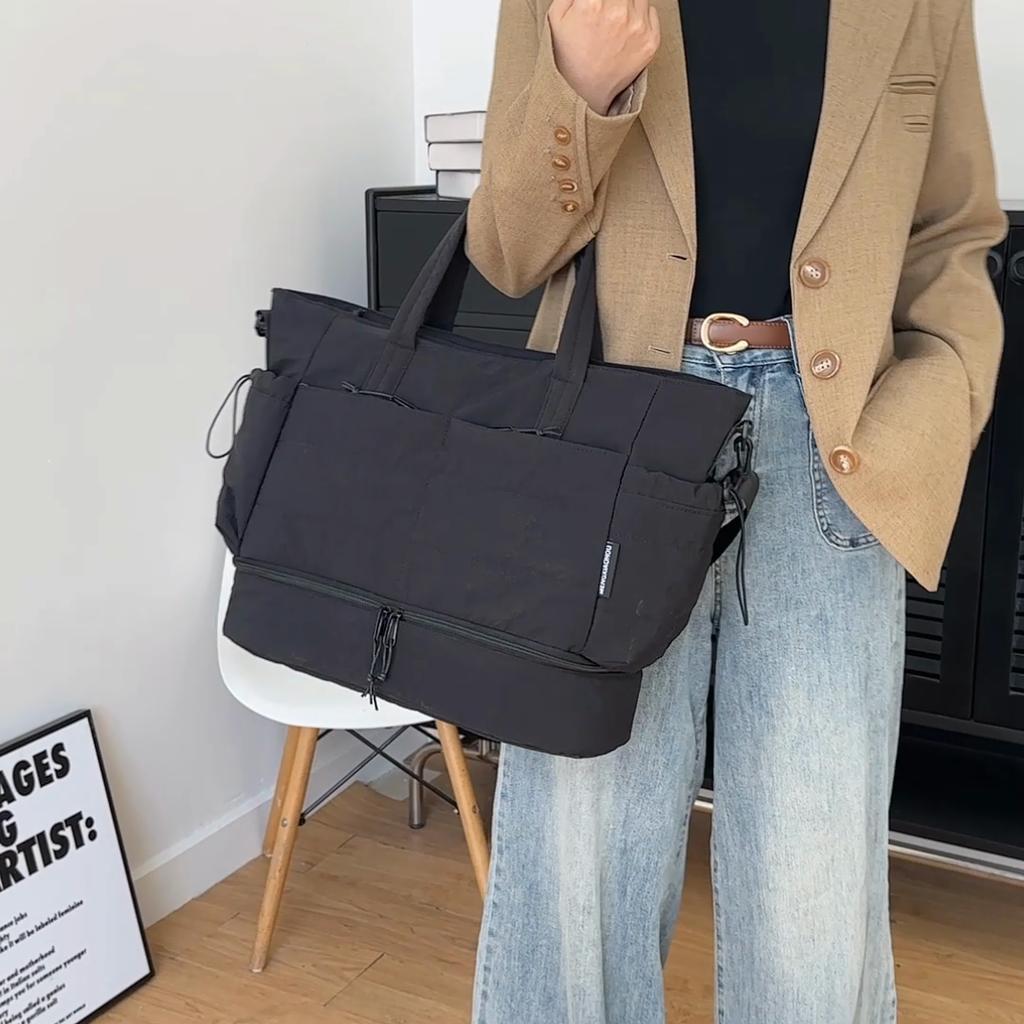 Outdoor Travel Multi-Functional Tote Bag Independent Shoe Warehouse Handbag Women's Gym Bag