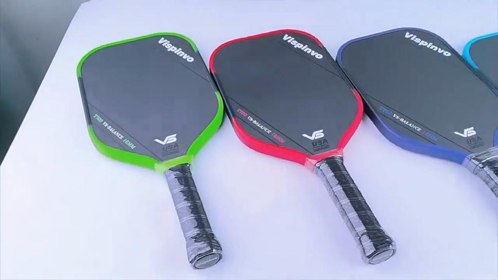 VISPINVO T700 Carbon Pickleball Schläger Leichter Hoher Rückprall Stoßdämpfung Professioneller Turnier Schläger